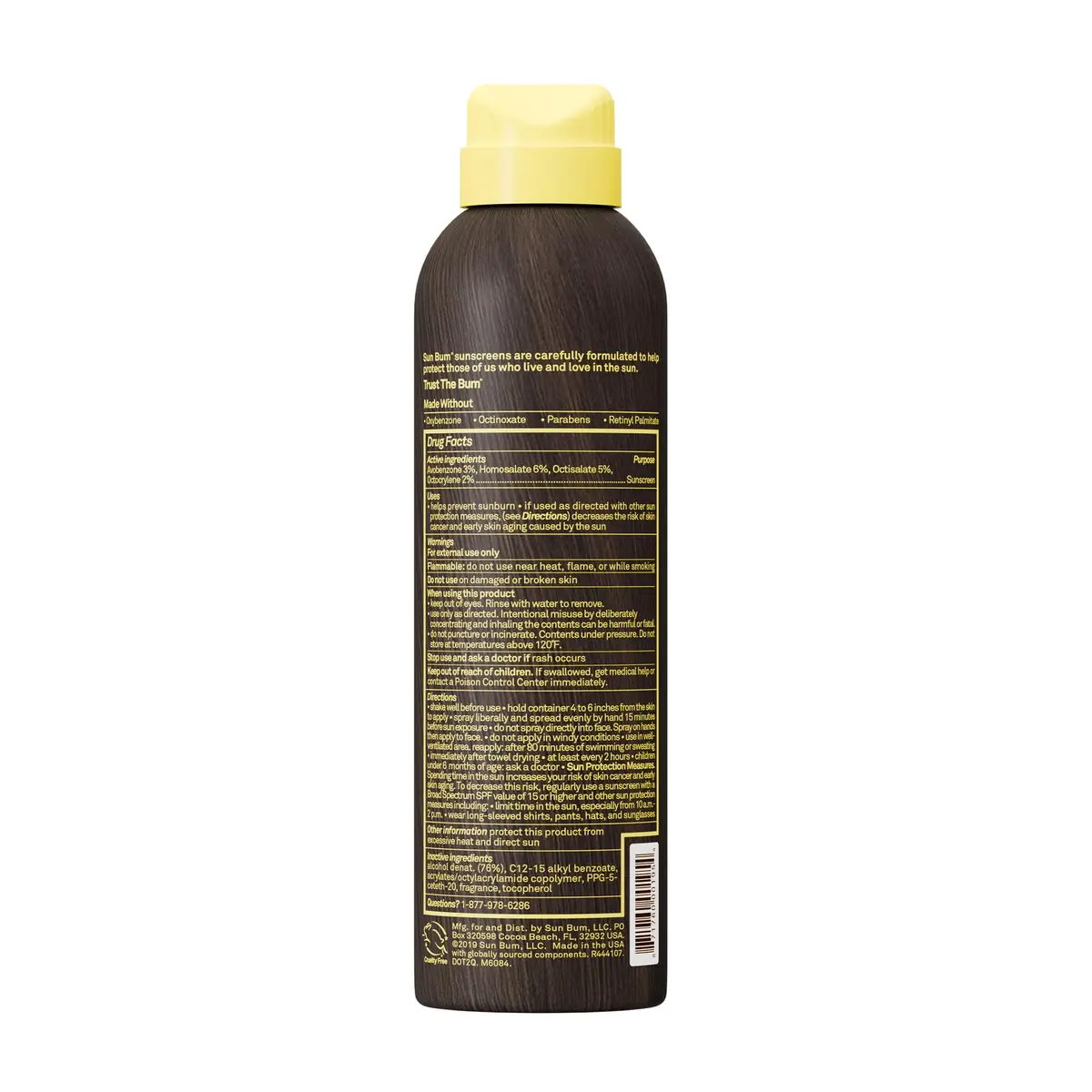 Sun Bum Original SPF 15 Broad Spectrum Sunscreen Spray 165ml (6 oz) | Reef-Friendly & Vegan - view 3
