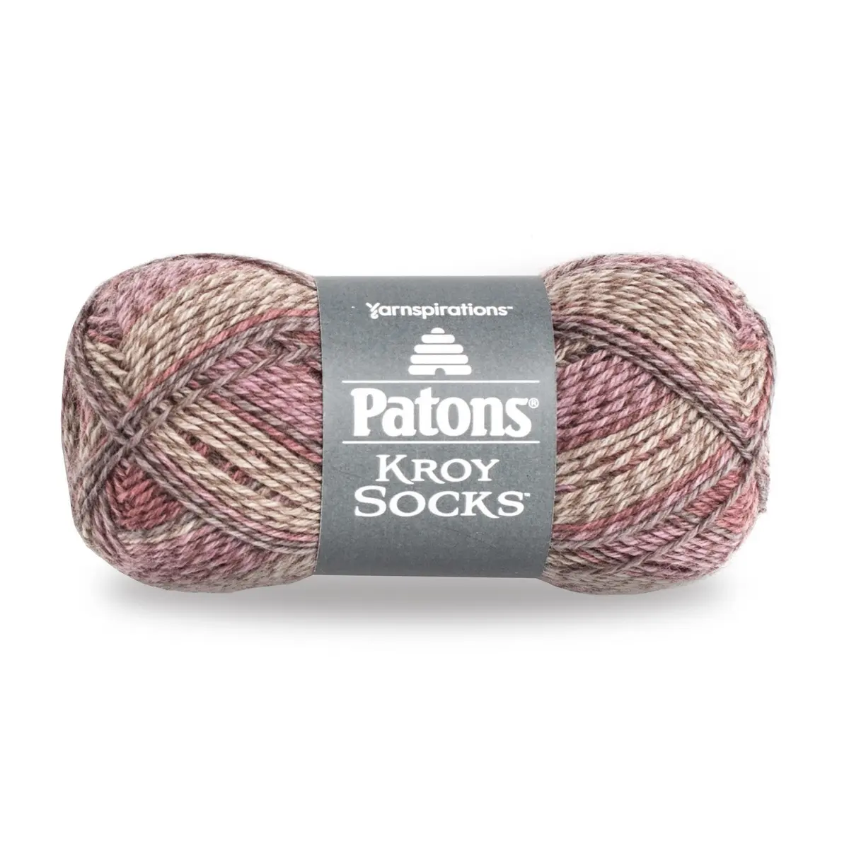 Patons Kroy Socks Yarn Brown Rose Marl 152m (166 Yds) | 75% Washable Wool Blend for Knitting & Crochet - main product image