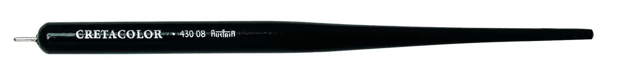 Cretacolor Silver Point Stylus Wooden Barrel Black | Fine Art Drawing Tool - main product image