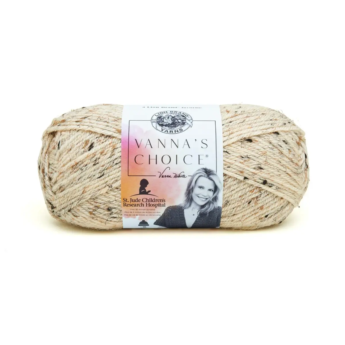 Lion Brand Yarn Vanna's Choice Oatmeal Yarn 156 m (170 yd) | CYC #4 Medium Weight - main product image