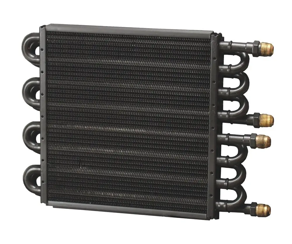 Derale 15301 Dual Circuit Tube and Fin Cooler Core 8 and 8 Pass Dual Core, Black | 156cm x 25.2cm x 224.4cm (6.14in x 0.99in x 8.83in) - main product image