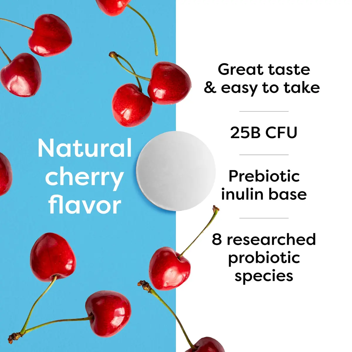 SFI Health Ther-Biotic Kids Probiotic Chewables 60 Cherry Flavored | 25 Billion CFU for Kids - view 4