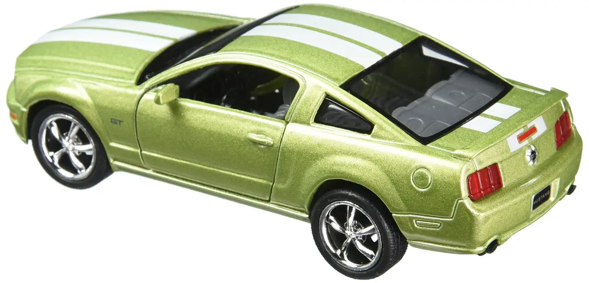 KiNSMART 2006 Ford Mustang GT 1:38 Scale Die Cast Metal Model Car (Green Race) | Classic American Muscle - view 2