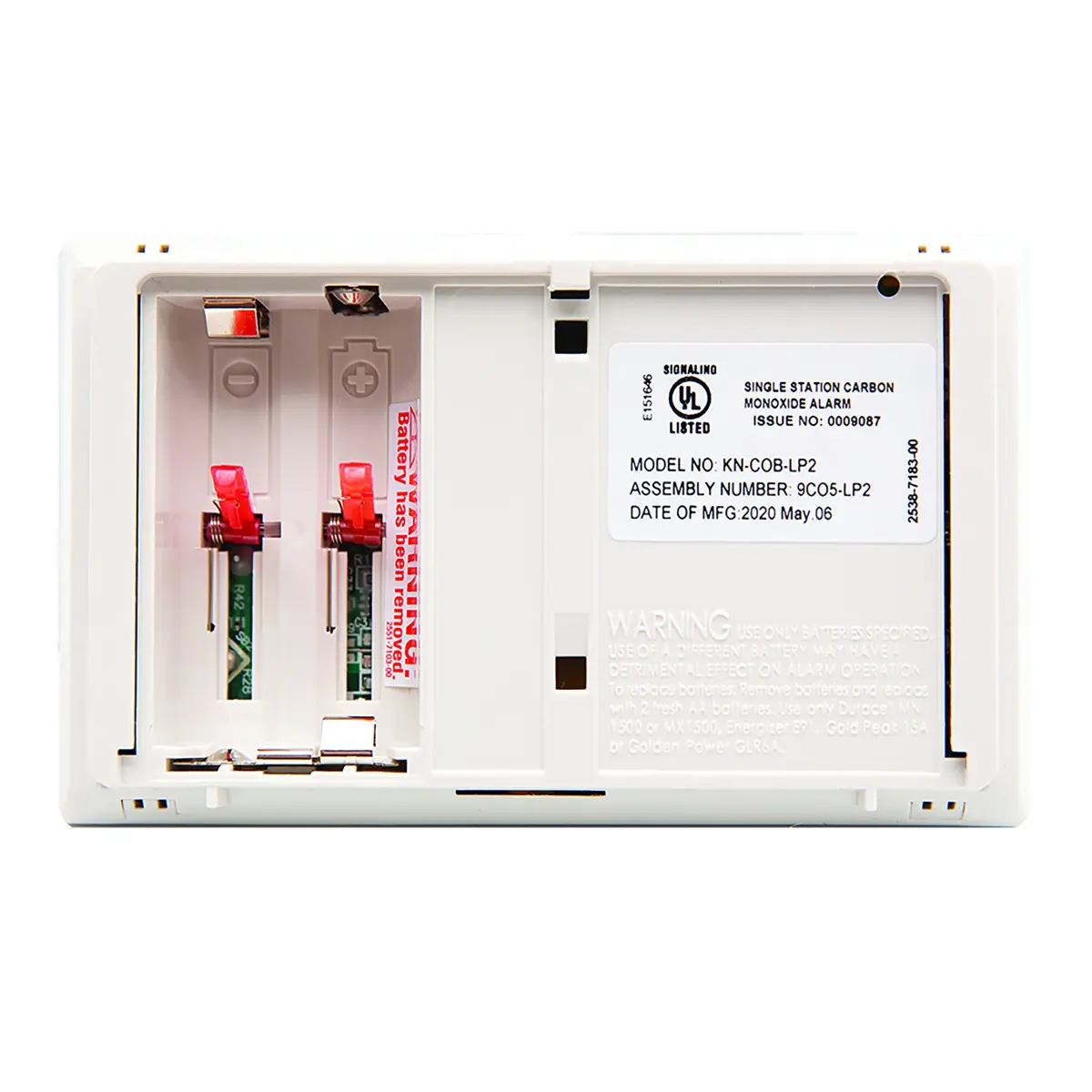 Kidde Battery Powered Carbon Monoxide Detector with LEDs & Test-Reset Button | Portable CO Alarm - view 7