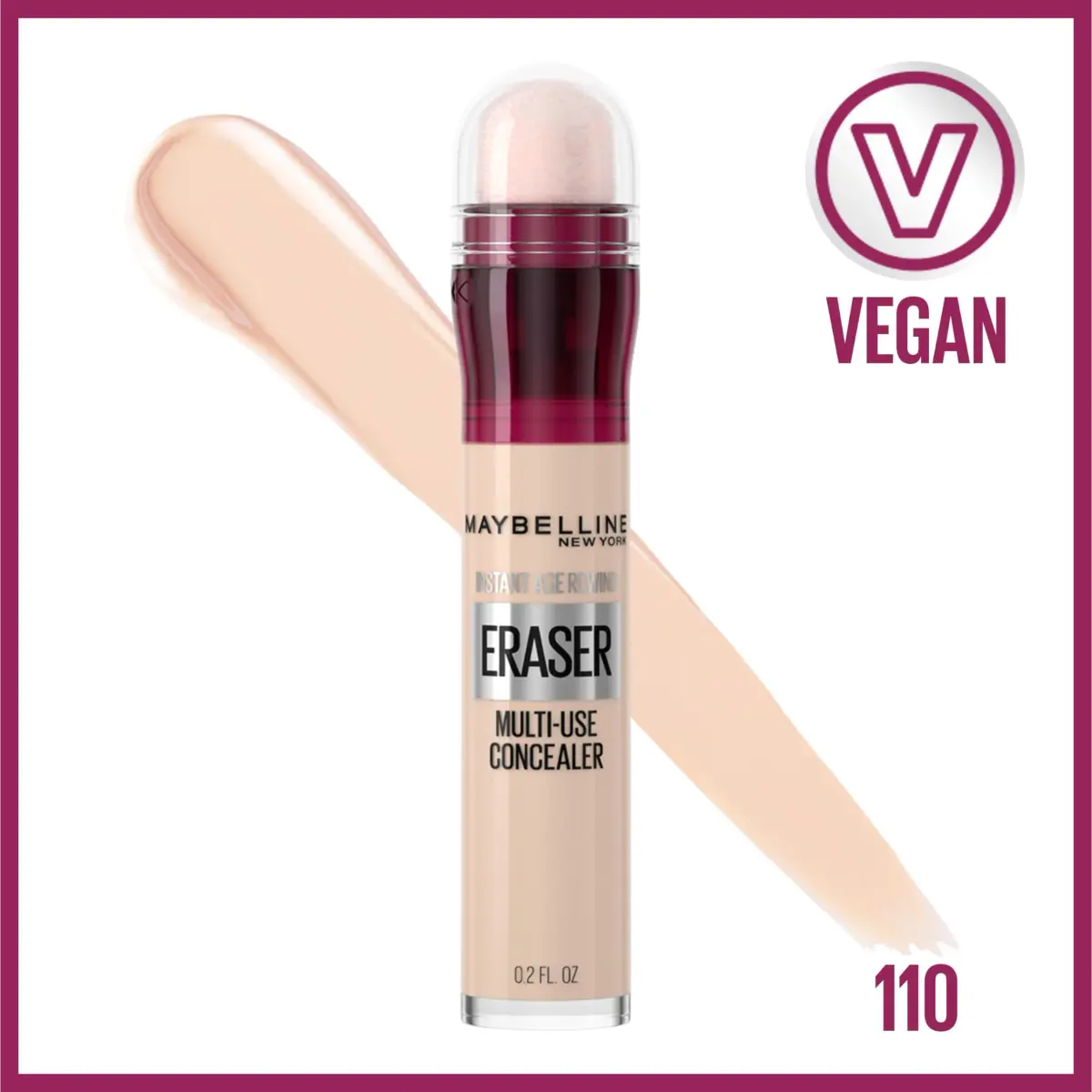 Maybelline Instant Age Rewind Eraser Dark Circles Concealer, 5ml (0.2 Fl Oz) (110) | Erase Dark Circles & Brighten Skin - view 2