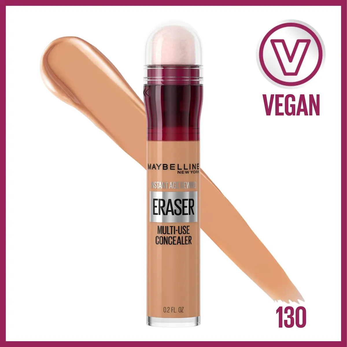 Maybelline Instant Age Rewind Eraser Concealer 130 Medium 6ml (0.2 Fl Oz) | Erases Dark Circles & Fine Lines - view 2