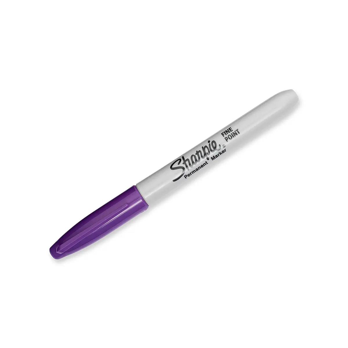 Sharpie Permanent Markers Fine Point, Purple, 2-Pack | Quick-Drying, Waterproof & Fade-Resistant - view 2