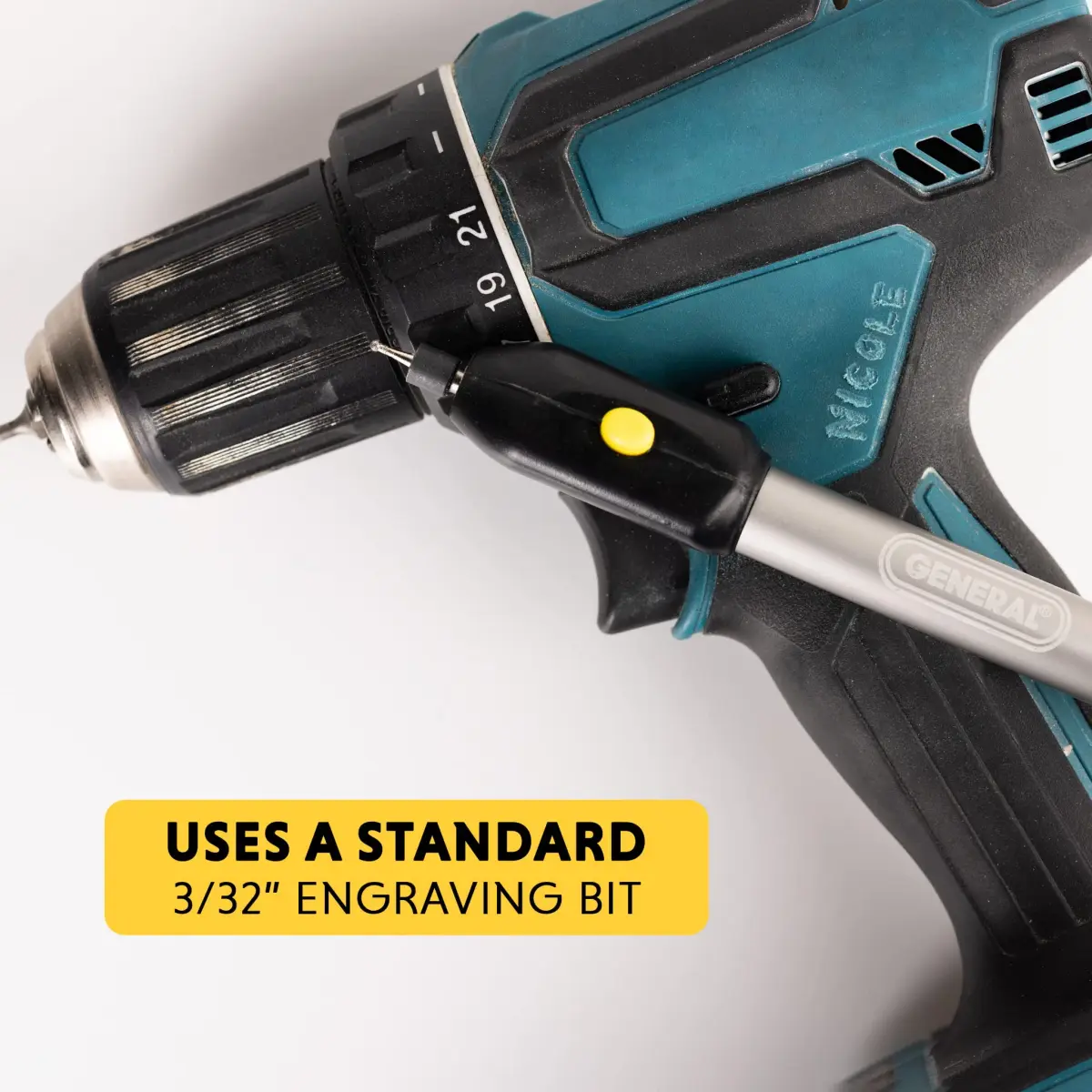 General Tools 505 Cordless Engraving Pen with Diamond Tip | 20,000 RPM, Battery-Powered - view 6