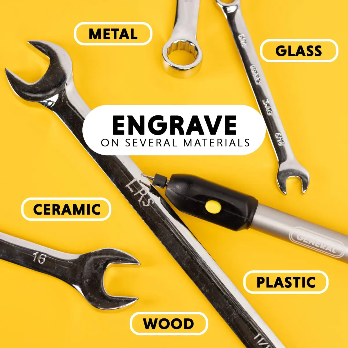 General Tools 505 Cordless Engraving Pen with Diamond Tip | 20,000 RPM, Battery-Powered - view 2