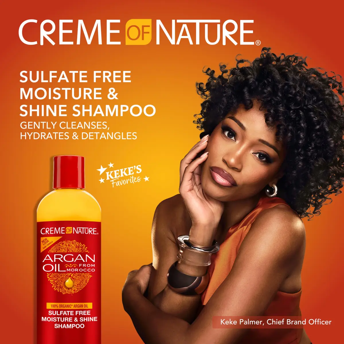 Creme of Nature Sulfate-Free Moisture & Shine Shampoo 355ml (12 fl oz) | Hydrates & Detangles - view 2