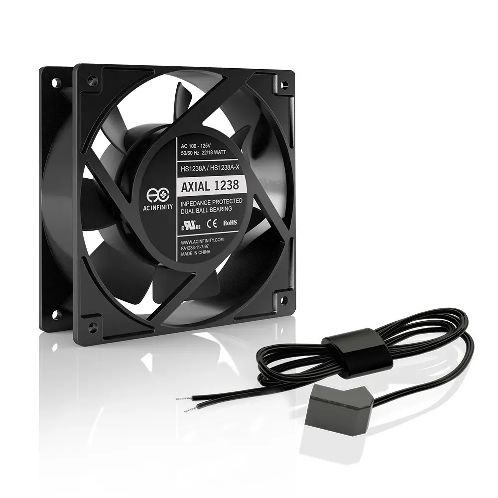 AC Infinity AXIAL 1238W 120V AC Muffin Fan 5" | High Airflow, Heavy Duty Aluminum Housing - main product image