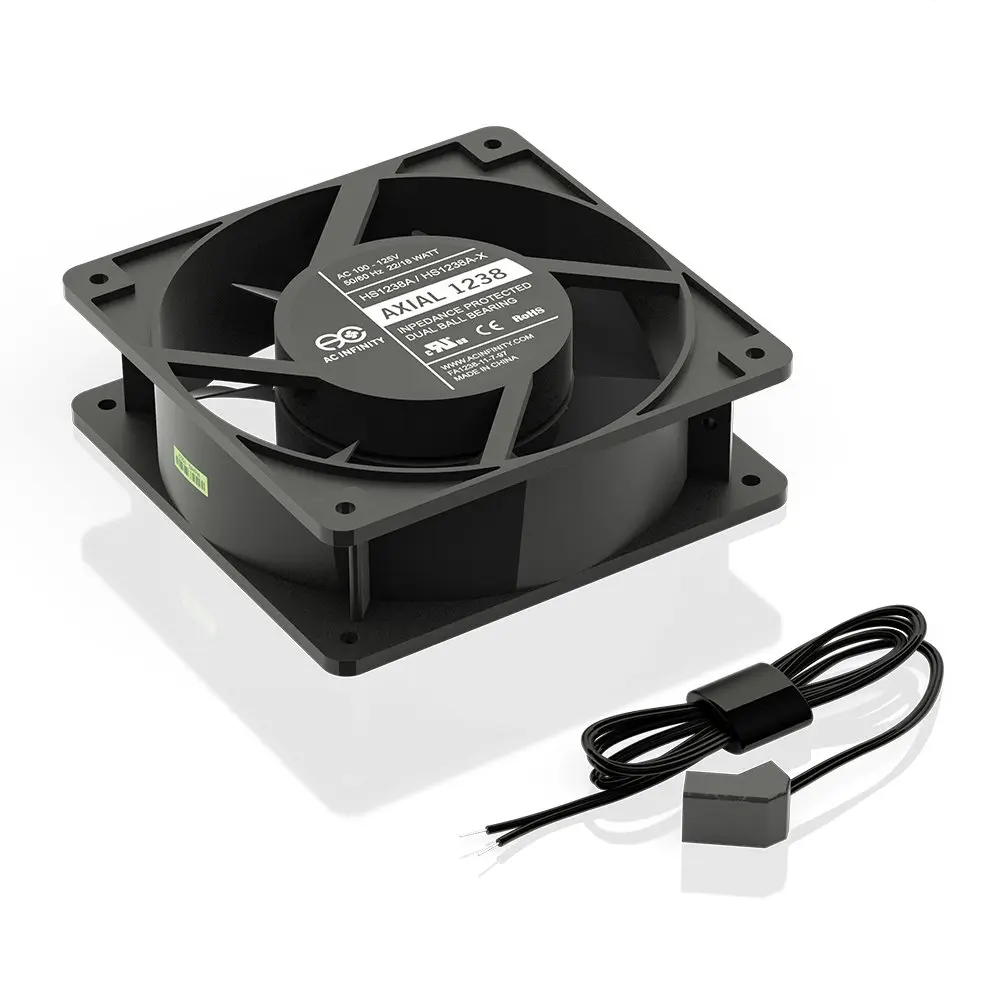 AC Infinity AXIAL 1238W 120V AC Muffin Fan 5" | High Airflow, Heavy Duty Aluminum Housing - view 2