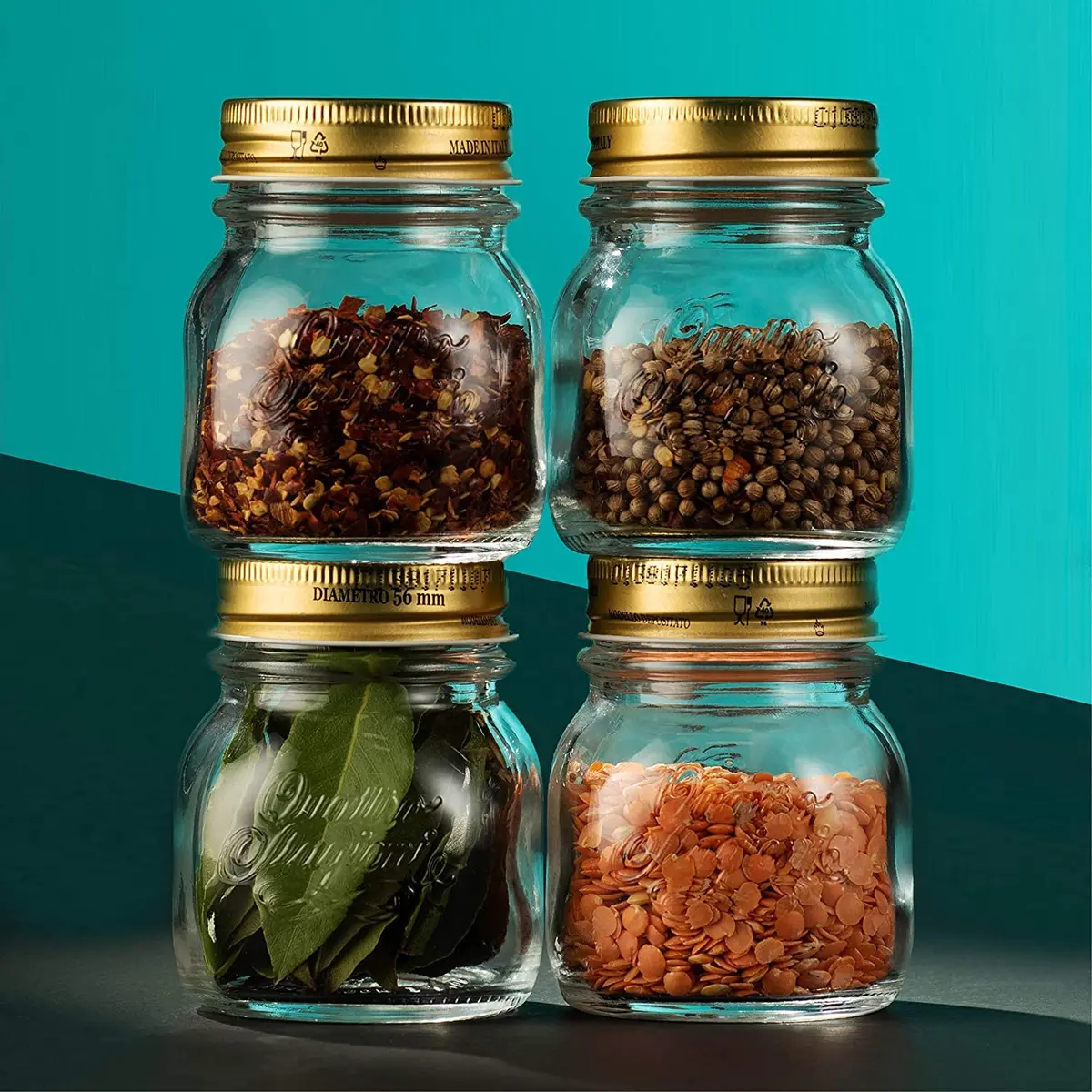 Bormioli Rocco Quattro Stagioni Extra Lids 56mm (2.2 Inch) | 3-Pack Replacement Sealing Tops for Home Canning Jars - view 3