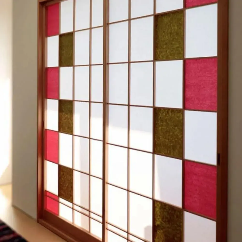 ONAO Shoji Paper Roll 28cm x 300cm (11" x 118") Bright Red | Japanese Washi Paper for Screens & Crafts - view 3