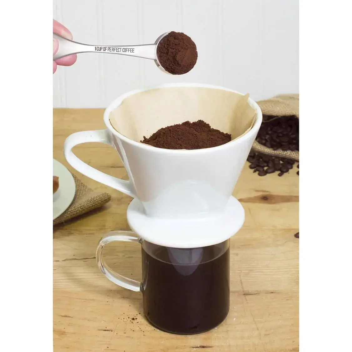 Fino Coffee Measure Scoop 1 Tablespoon Capacity 15ml (0.5 Fl Oz) Pack of 2 | Precisely Measures Ground Coffee for Consistent Brew - view 2