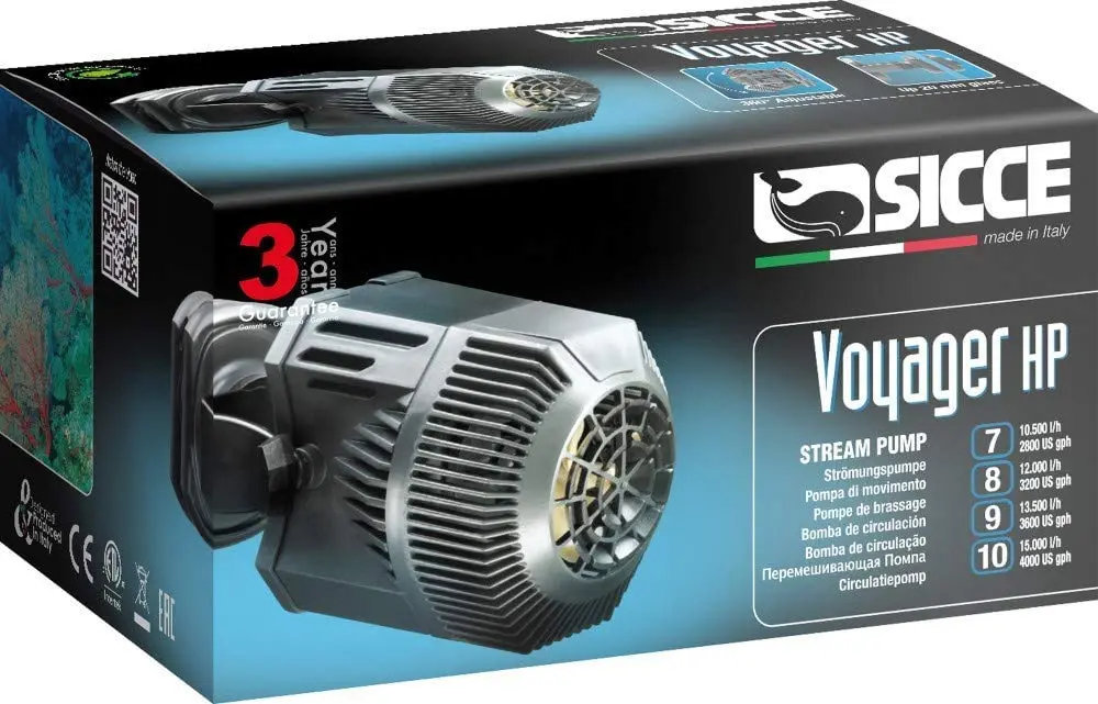 Sicce Voyager HP 8 Stream Pump - 3200 GPH | Magnetic Submersible Water Pump for Fresh & Saltwater Aquariums - view 2