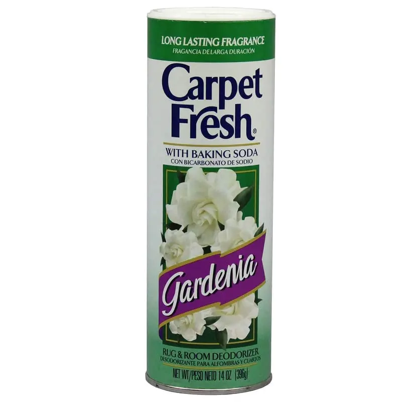 Carpet Fresh Rug and Room Deodorizer with Baking Soda, Gardenia Fragrance, 168 oz (12 x 14 oz) | Concentrated Formula Textile Deodorizer - view 3