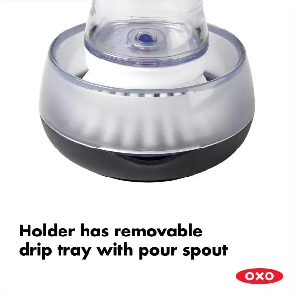 OXO Good Grips Soap Dispensing Palm Brush Storage Set | Easy Soap Dispensing for Kitchen Cleaning - view 9