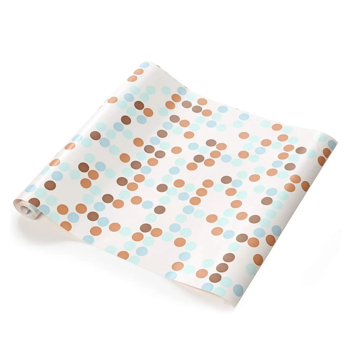 Con-Tact Creative Covering Shelf Liner Polka Blue 28 cm x 45.7 cm (11" x 18") | Easy Peel-and-Stick Vinyl Drawer Liner - view 5
