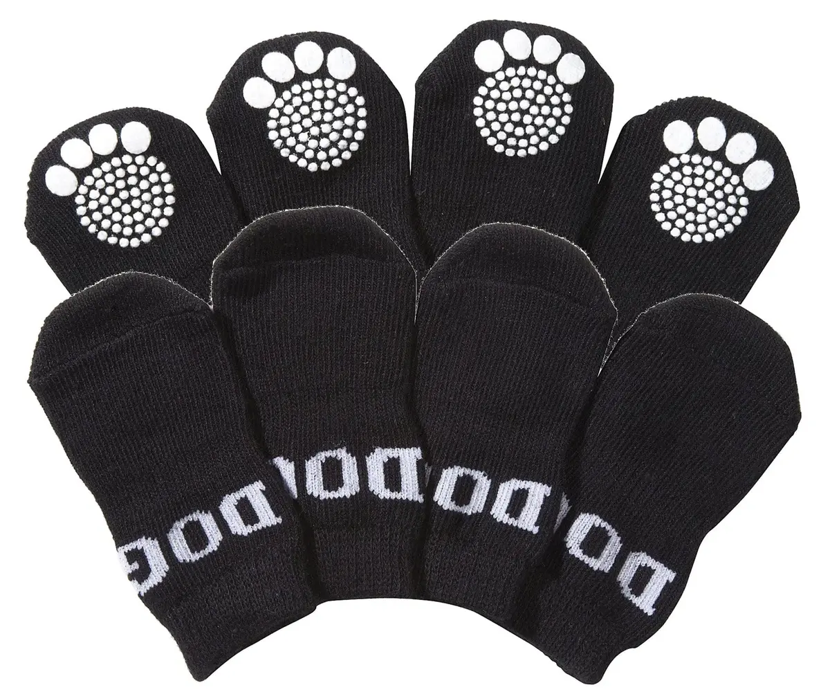Pet Life Anti-Slippage Breathable Dog Socks Large (3cm x 11cm x 13cm) | Premium Traction for Indoor Use - main product image