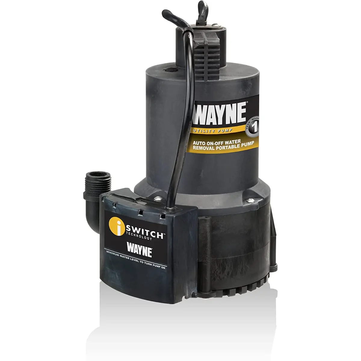 Wayne EEAUP250 1/4 HP Reinforced Thermoplastic Submersible Pump | Hands-Free Water Removal - main product image