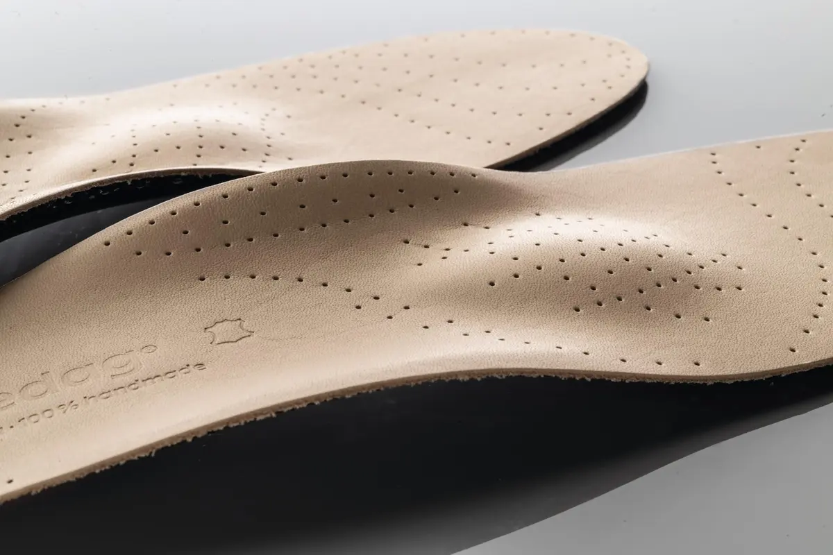 pedag Viva High Arch Support Insoles Leather Shoe Inserts Women 9/Men 6 (27.8cm x 10.1cm x 3.1cm) | German Engineered Orthotics for Plantar Fasciitis - view 2