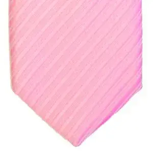Retreez Skinny Tie with Stripe Textured - Pink | 2 inches (5 cm) Wide, 58 inches (148 cm) Long - view 2