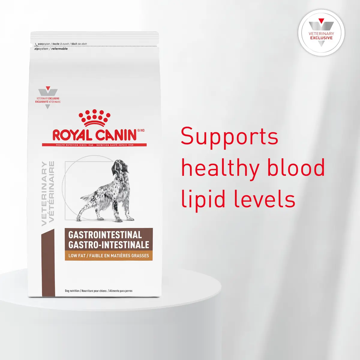 Royal Canin Veterinary Diet Canine Gastrointestinal Low Fat Adult Dry Dog Food, 28.6 lb Bag | Digestive Support for Sensitive Dogs - view 3