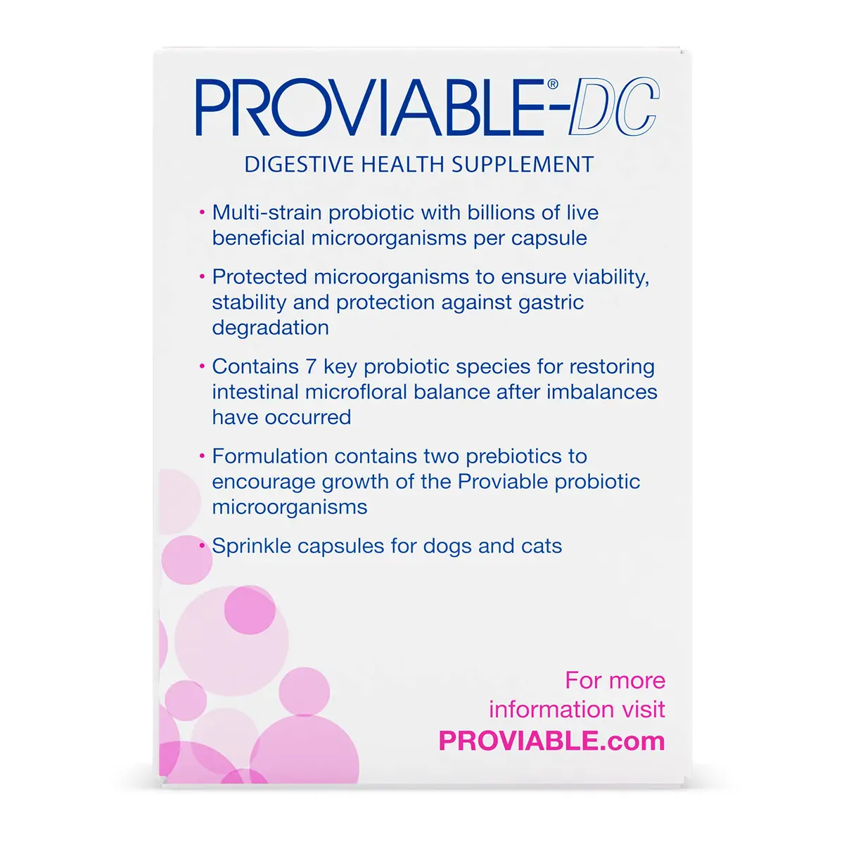 Nutramax Proviable Probiotics for Dogs & Cats Sprinkle Capsules 30 Count | Multi-Strain Gut Health Support - view 4