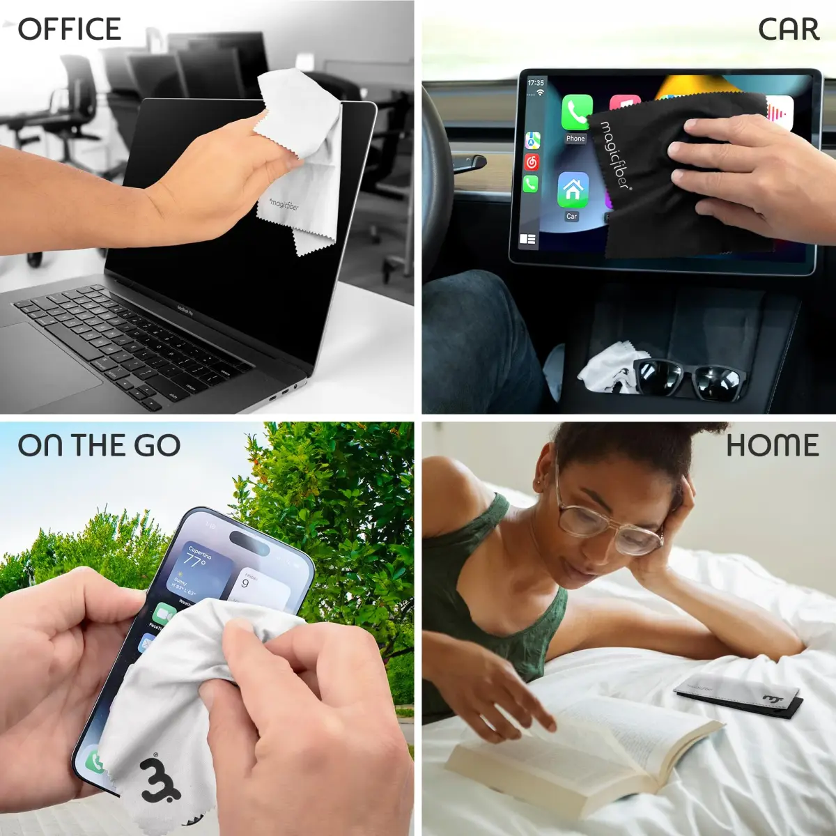 MagicFiber Microfiber Cleaning Cloths 13-Pack | Lint-Free, Streak-Free Cleaning for Screens & Lenses - view 5
