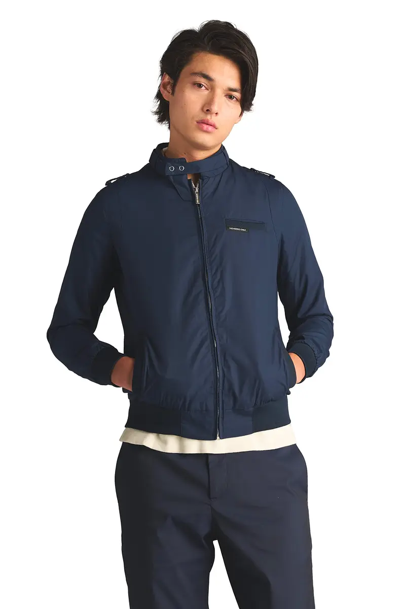 Members Only Original Iconic Racer Jacket for Men (Navy, 2XL) | Slim Fit, Water Resistant, Year-Round Wear - main product image