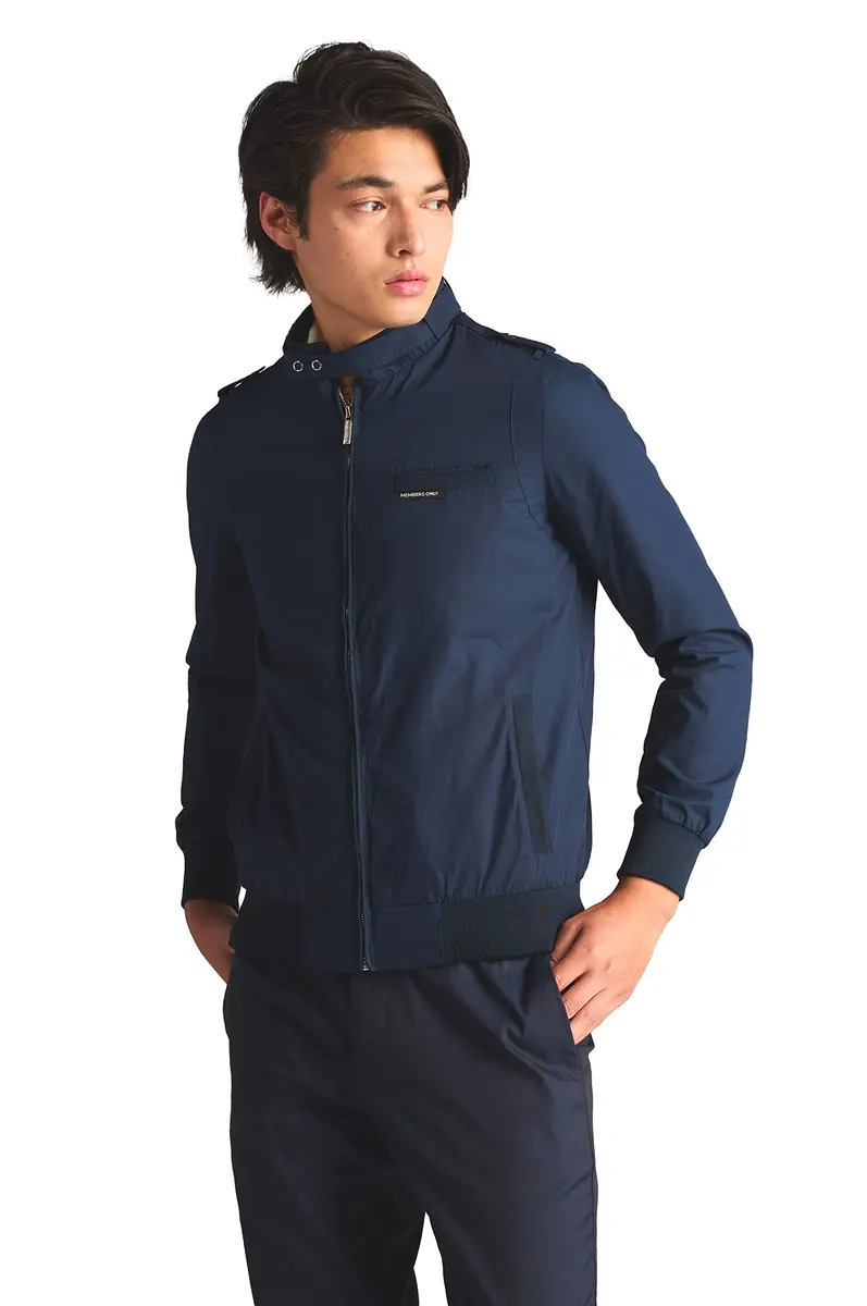 Members Only Original Iconic Racer Jacket for Men (Navy, 2XL) | Slim Fit, Water Resistant, Year-Round Wear - view 2