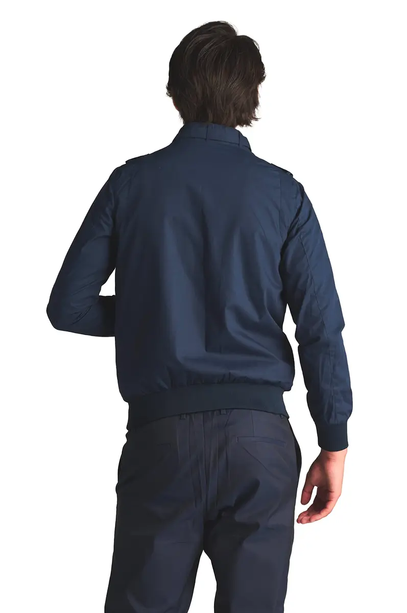 Members Only Original Iconic Racer Jacket for Men (Navy, 2XL) | Slim Fit, Water Resistant, Year-Round Wear - view 3