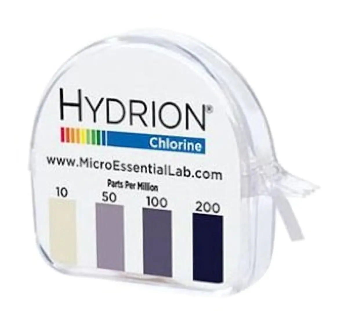 Mel Hydrion Chlorine Test Paper 15 ft | 10-200ppm Range for Sanitizer Verification - main product image