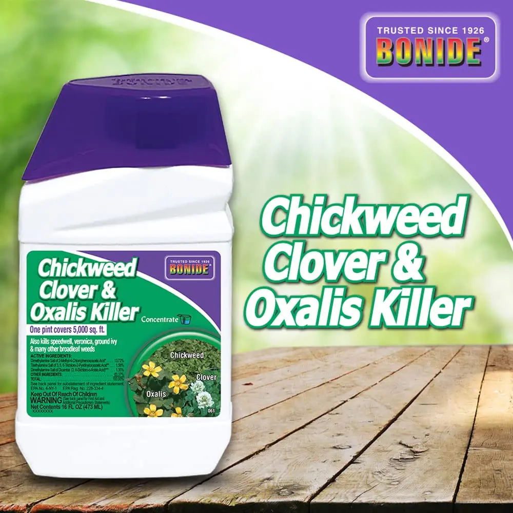Bonide Chickweed, Clover & Oxalis Killer, 16 oz Concentrate | Powerful Weed Control for Lawns - view 5