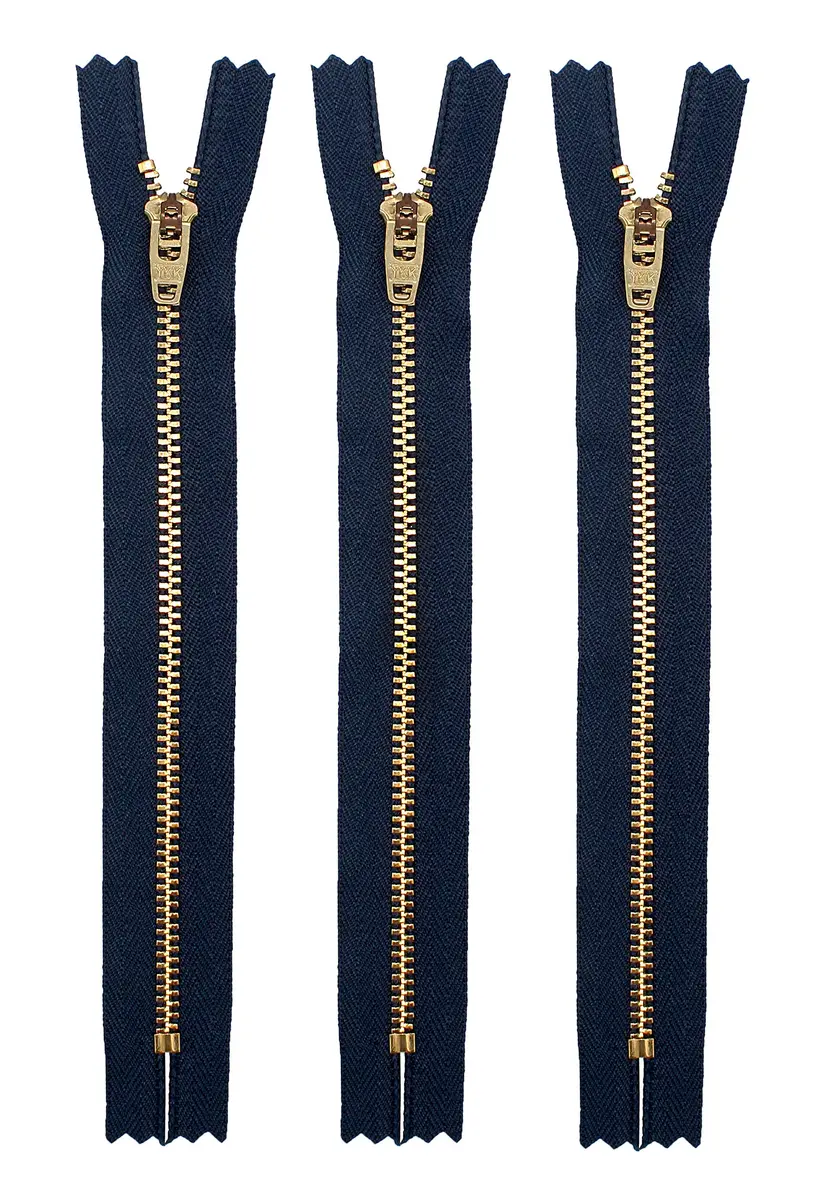 YKK Brass Zipper #4.5, 7" | Superior quality for sewing & jeans - view 5