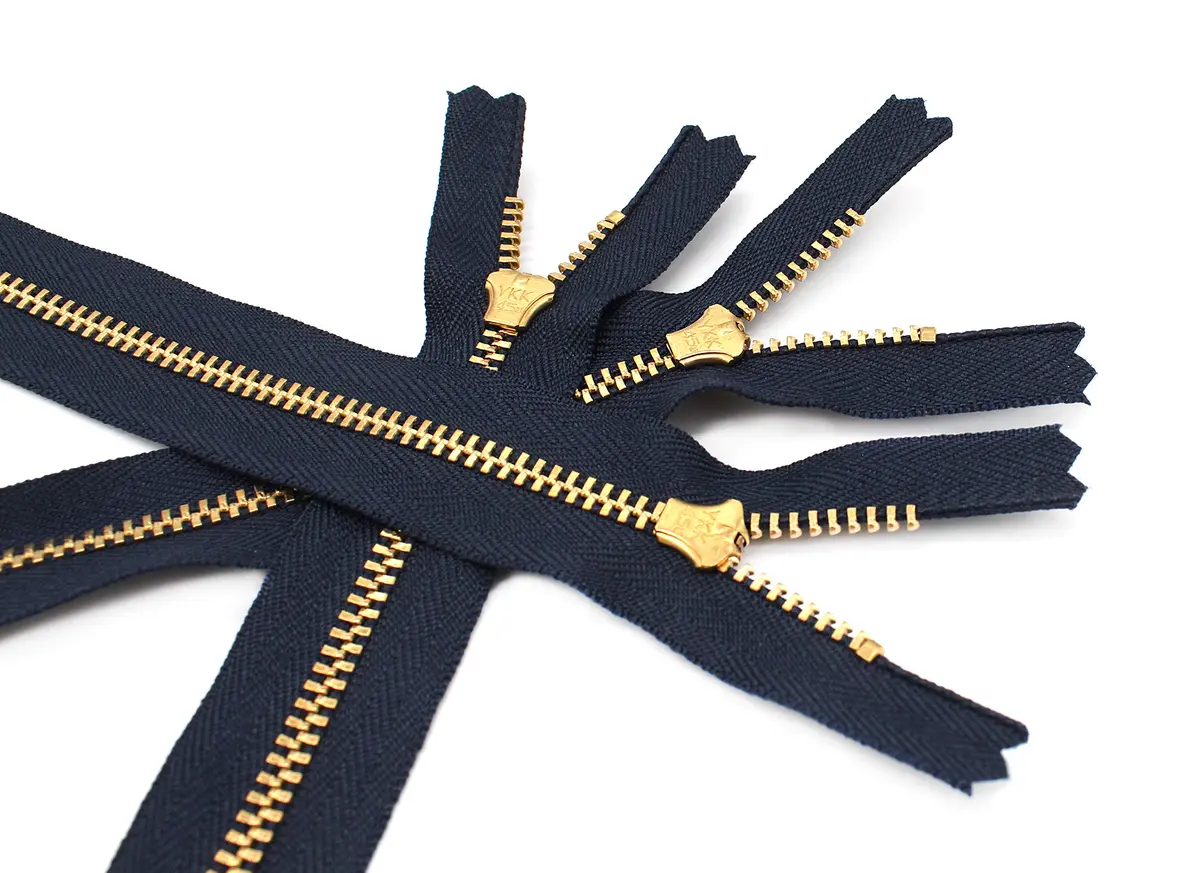 YKK Brass Zipper #4.5, 7" | Superior quality for sewing & jeans - view 6