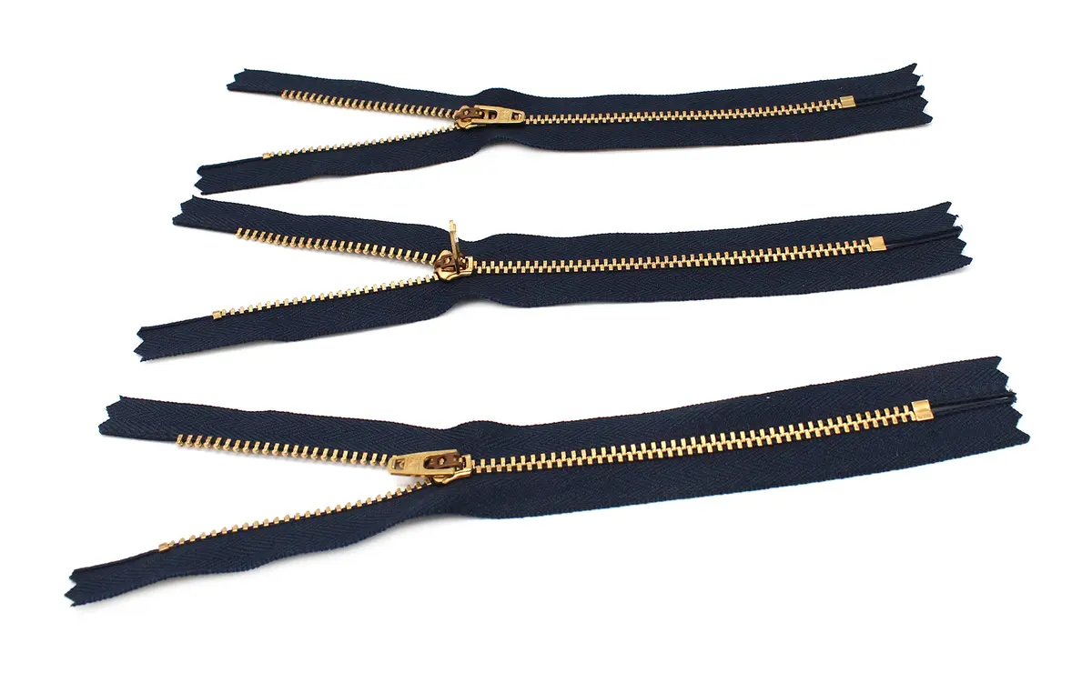 YKK Brass Zipper #4.5, 7" | Superior quality for sewing & jeans - view 2