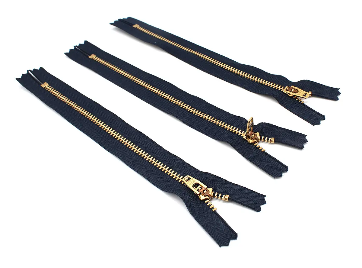 YKK Brass Zipper #4.5, 7" | Superior quality for sewing & jeans - view 3