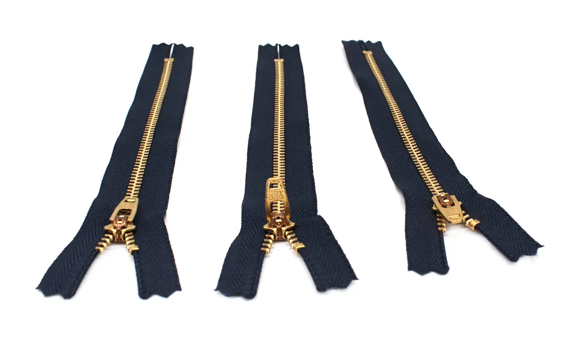 YKK Brass Zipper #4.5, 7" | Superior quality for sewing & jeans - view 4