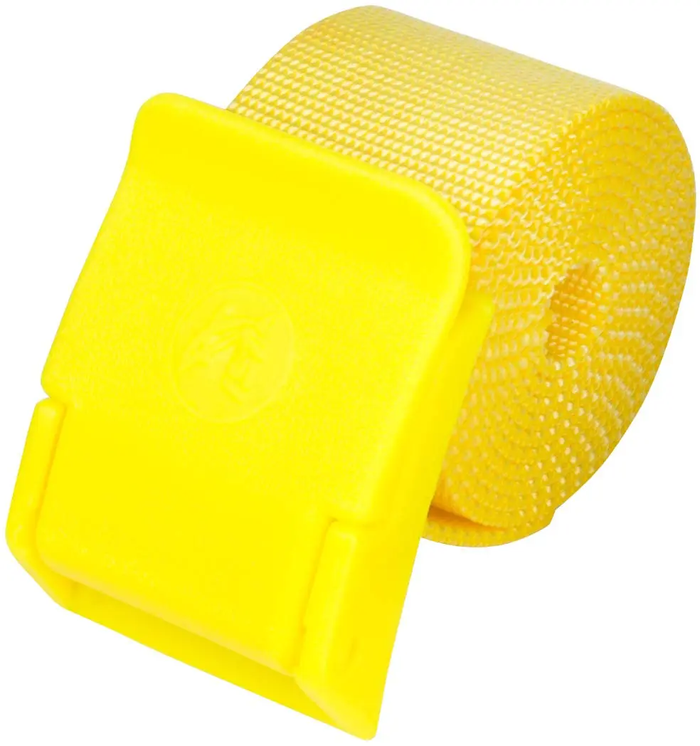IST Nylon Webbing Diving Weight Belt 5’ (1.52 m) | Neon Yellow Webbing & Plastic Buckle - main product image