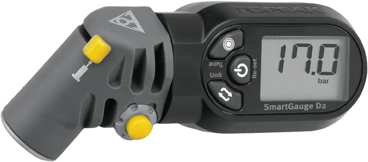 Topeak SmartGauge D2 Digital Bike Tire Pressure Gauge | Precise, Dual-Valve Compatibility, 250 psi - main product image