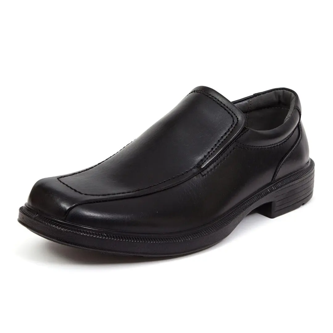 Deer Stags Greenpoint Slip-On Dress Loafer, Black, Size 8 | Classic Faux Leather Business Casual Shoe - main product image