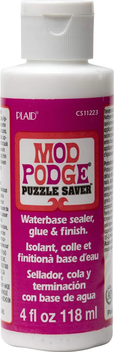 Mod Podge Puzzle Saver Glue Sealer Finish 4 oz (118ml) | Preserves Puzzles Permanently - main product image