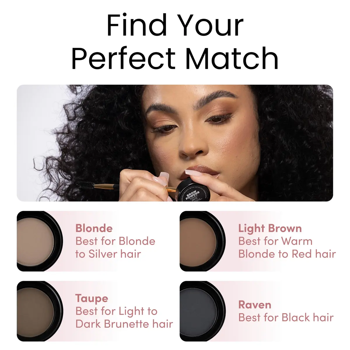 billion dollar brows Eyebrow Powder Taupe | Natural, Matte Finish, 1 Pan - view 7