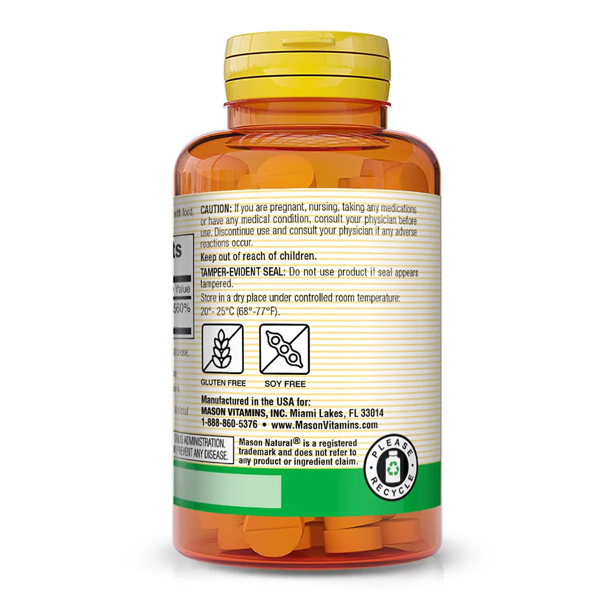 MASON NATURAL Vitamin C 500 mg | Immune Support & Collagen Production (100 Count) - view 3