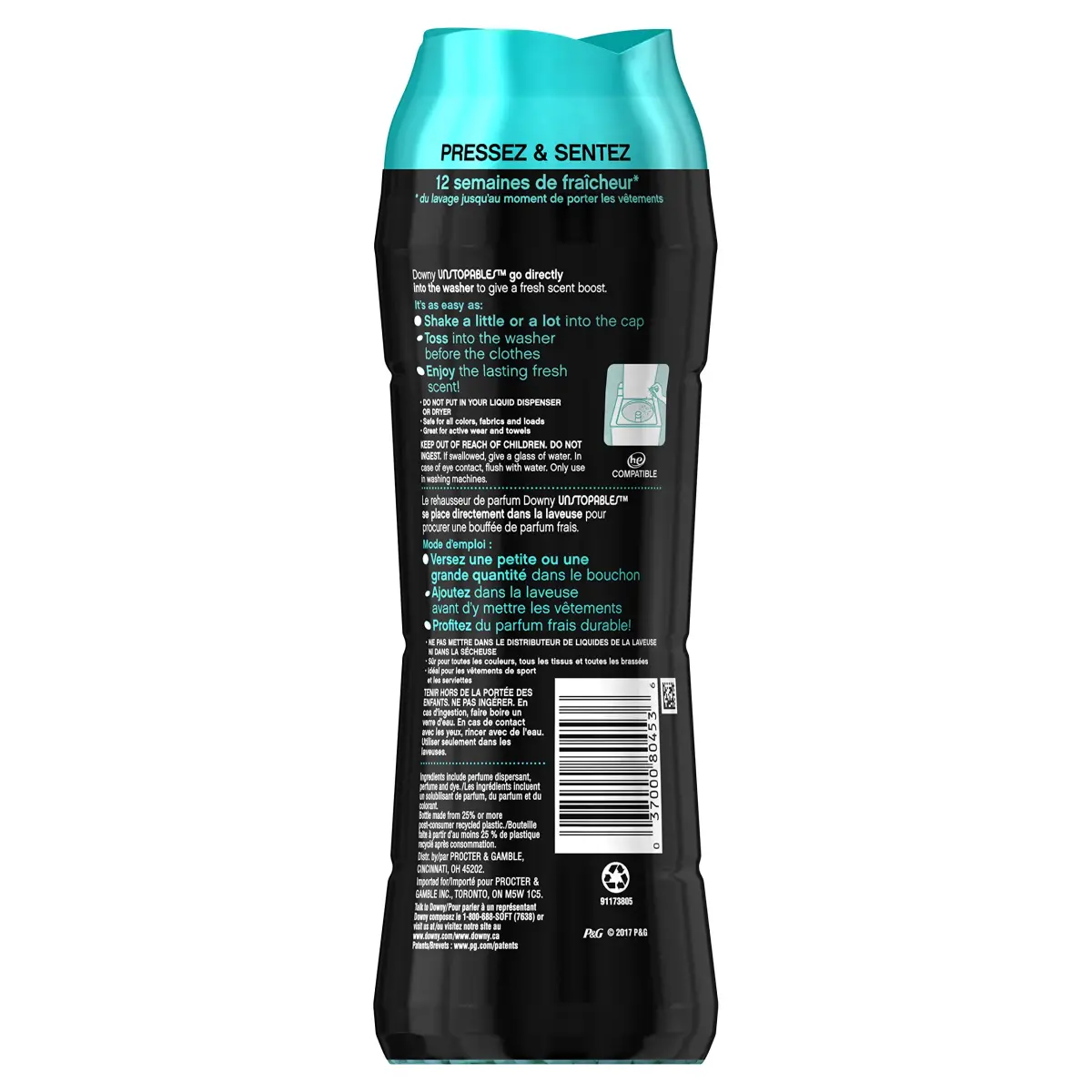 Downy Unstopables In-Wash Scent Booster Beads Fresh Scent 375g | Lasting Freshness for Your Fabrics - view 2