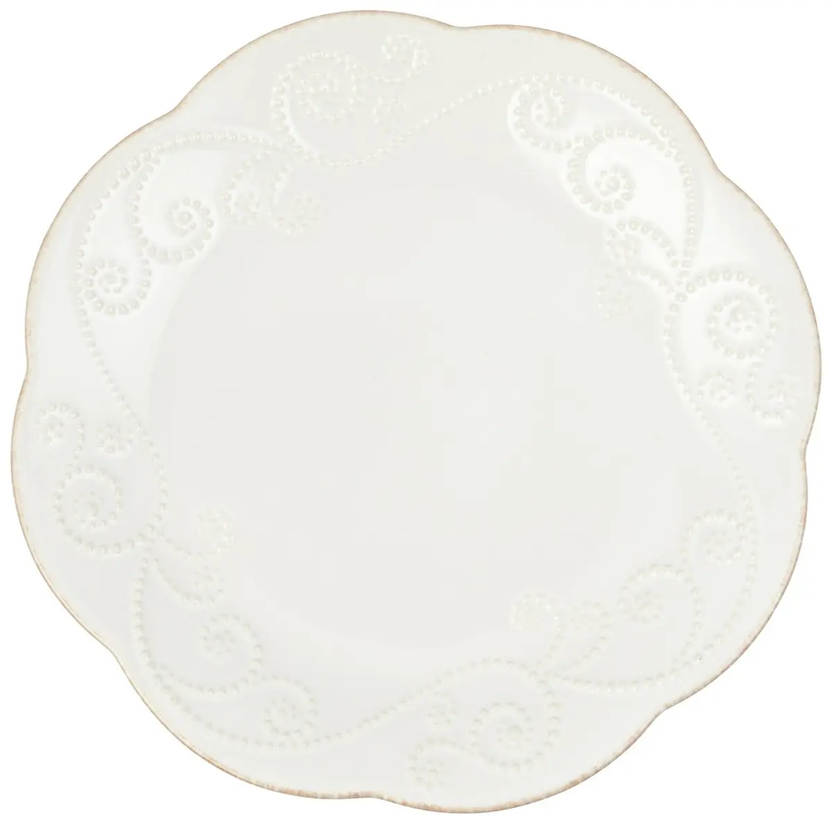 Lenox French Perle Dessert Plates, White, Set of 4 | 20.3 cm (8 Inch) Sweet Plates - view 2