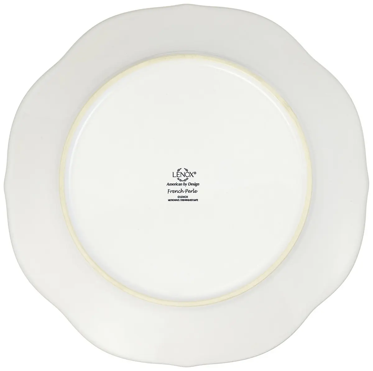 Lenox French Perle Dessert Plates, White, Set of 4 | 20.3 cm (8 Inch) Sweet Plates - view 3