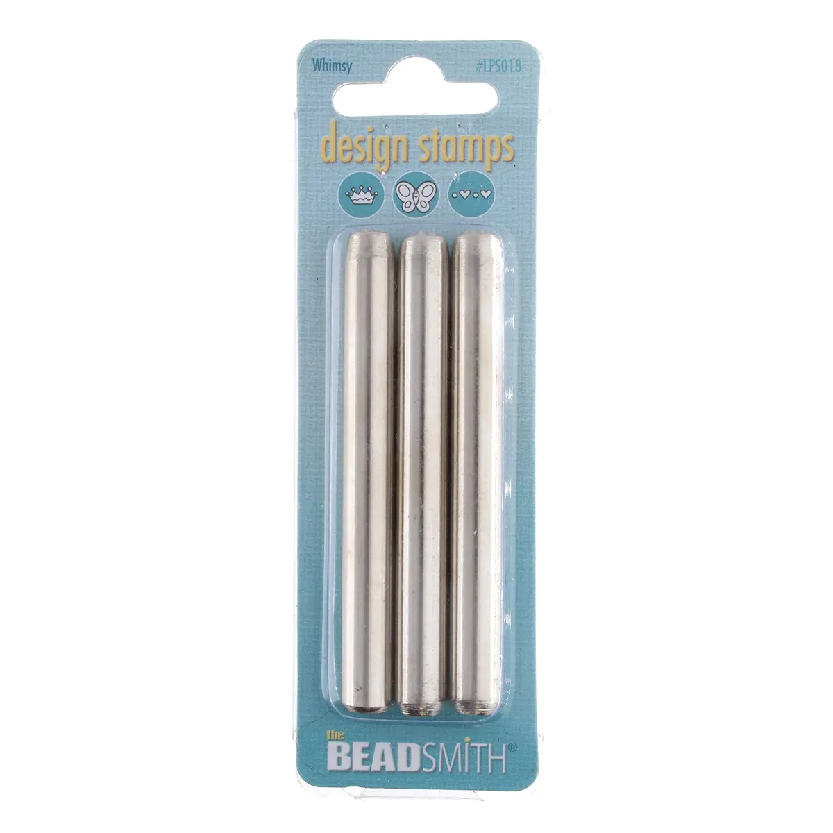 The Beadsmith Steel Design Stamps - Jewelry Stamping Tools, Whimsy Design, 3-Piece Set, 3.125 Inches w/ 5 mm Base | Personalize Soft Metals - view 2